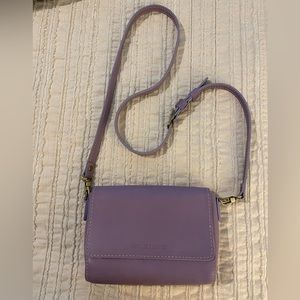Portland Leather Metro mini Crossbody in Lilac